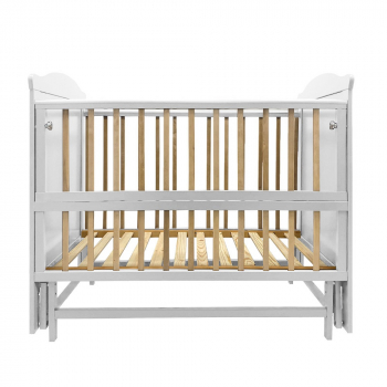 Детская кроватка Sweet Baby Elegante с маятником — Белый/натуральный