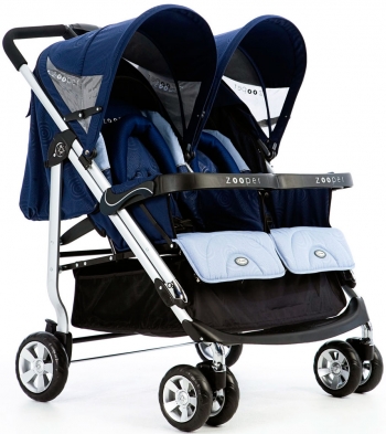 Коляска для двойни Zooper Tango Smart — blueberry