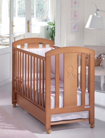 Кроватка Micuna Nicole 120x60 с качалкой — Honey