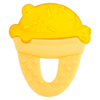 Прорезыватель Chicco "Мороженое" (охлаждающий) — желтый