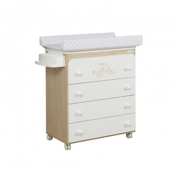 Пеленальный комод Micuna Happy — Waterwood/Beige Dots