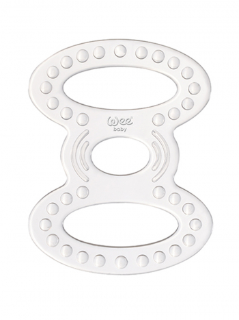 Силиконовый Массажер для десен (Прорезыватель) WeeBaby прозрачный — Восьмерка