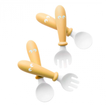 Комплект из 2-х ложек и вилок BabyBjorn [ art. 0730 ] — 66 / Нежно-желтый