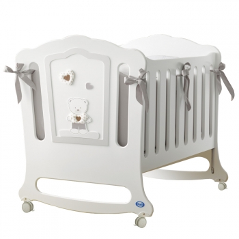 Детская кроватка Pali Zoe — Белый/Песочный