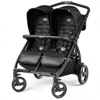 Коляска для двойни Peg Perego Book for Two — Class Black + 2 накидки на ножки