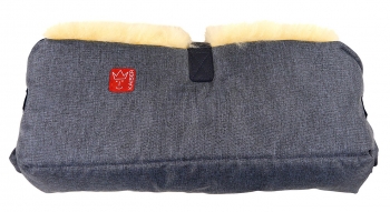 Меховая муфта для рук Kaiser Big Double — Navy Melange