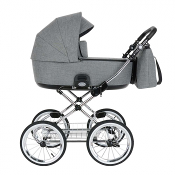 Коляска для новорожденных Roan Bass Next Classic, d14 — Titanium