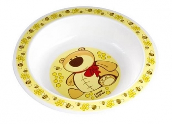 Тарелка пластиковая Canpol арт. 4/411, 12+ мес. — желтый