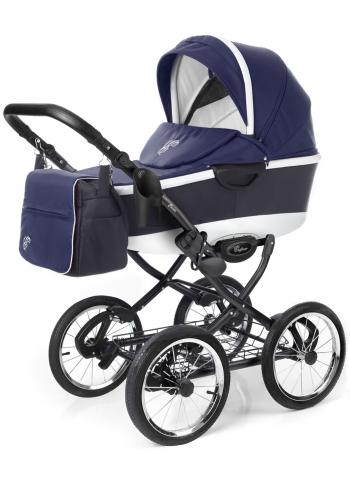 Коляска для новорожденных Esspero Classic Alu (шасси Black) — Navy