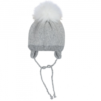 Шапка Chicco для девочек, цвет светло-серый