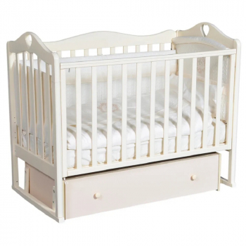 Детская кроватка КЕДР Karolina 7 УМ — Слоновая кость