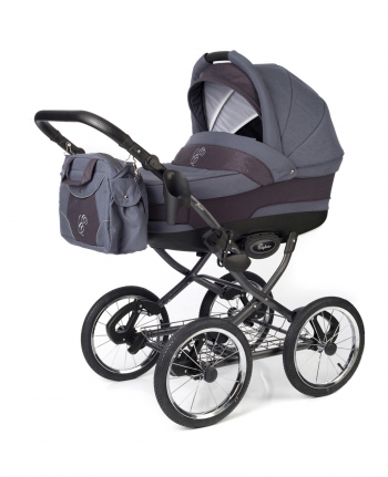 Коляска для новорожденных Esspero Classic (шасси Graphite) — Dark Grey