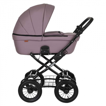 Коляска для новорожденных Pituso Leticia Classic Кожа /12d — Rose Metalic