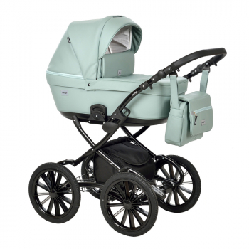 Коляска 2 в 1 Indigo BROCO Eco Plus 14" — шалфей кожа