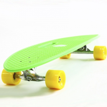 Пенни борд Hubster Cruiser 36 — зеленый с желтыми колесами