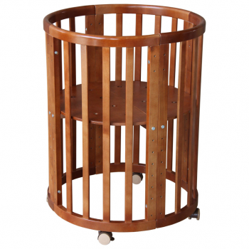 Детская кроватка Polini Simple 910 — Орех