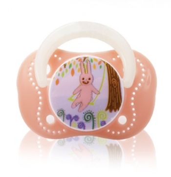 Силиконовая пустышка в форме вишенки Farlin с 0 мес. — Коричневый