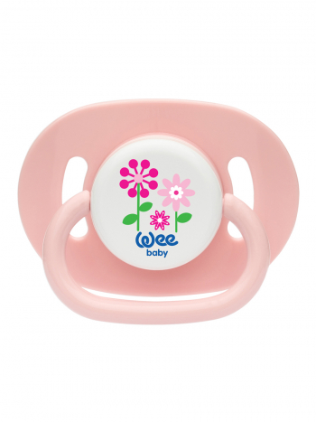 Соска-Пустышка WeeBaby вишенка, с 6 месяцев — розовый