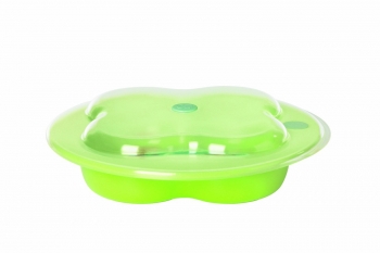 Тарелка Bebe Confort с крышкой в форме лаврового листа — зеленый