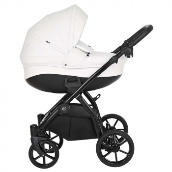 Коляска 3 в 1 Tutis Nanni Кожа (2022) — Кожа Белый