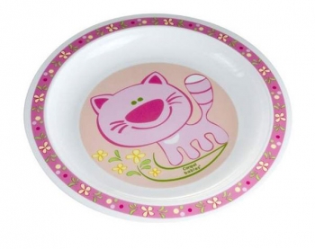 Тарелка пластиковая Canpol арт. 4/411, 12+ мес. — розовый