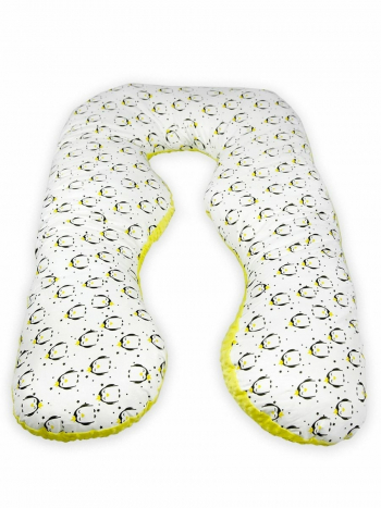 Подушка для беременных АНАТОМИЧЕСКАЯ AmaroBaby 340х72 — Пингвины