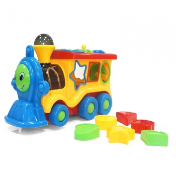 Игрушка музыкальная My Angel (Кукутики) — Движущаяся Паровоз-Сортер