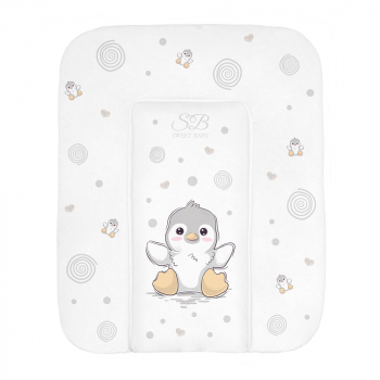 Пеленальный матрасик 58х71 Sweet Baby Pinguino — Grigio (пингвин серый)