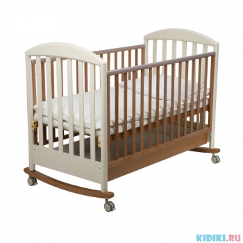 Детская кроватка Papaloni (Папалони) Джованни 120х60 — светлый орех-слоновая кость