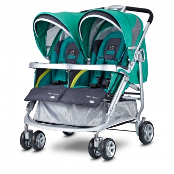 Коляска для двойни Zooper Tango Smart — Tealberry