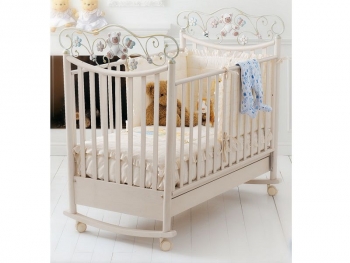 Детская кроватка Baby Expert Perla — выбеленная