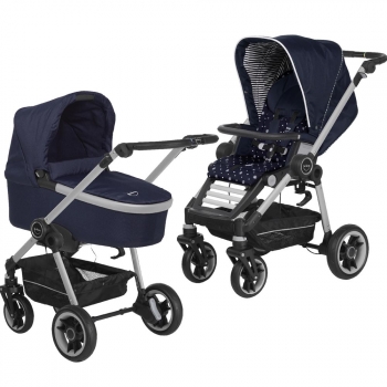 Коляска 2 в 1 Teutonia Bliss (шасси Titanium) — 6115-6175-6175 Royal-Little Sailor
