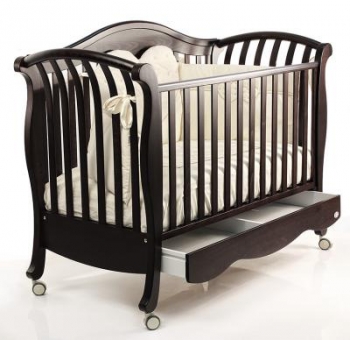 Детская кроватка Bambolina Cleo 125х65 — Орех