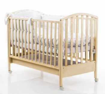 Детская кроватка Bambolina Roc 125x65 — натуральный