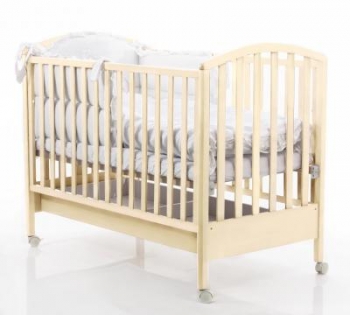 Детская кроватка Bambolina Roc 125x65 — слоновая кость