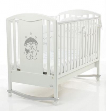 Детская кроватка Bambolina Tesoro 125x65 — белый