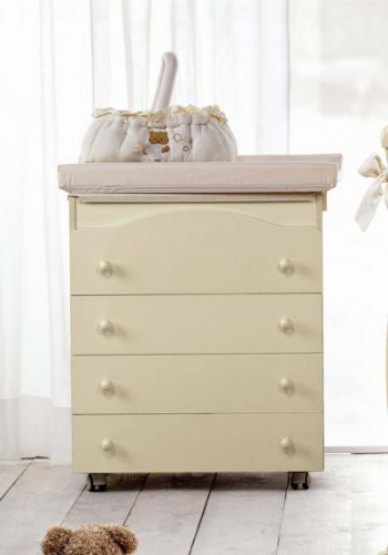 Пеленальный комод Bambolina Flip — слоновая кость