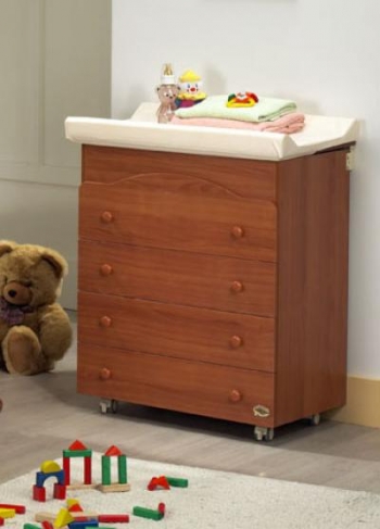 Пеленальный комод Bambolina Flip — вишня
