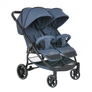 Прогулочная коляска для двойни PITUSO DUOCITY — Jeans