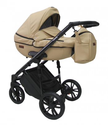 Коляска 2 в 1 Peppy Fortis — песочная кожа