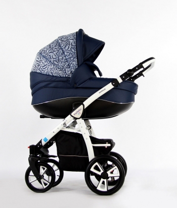 Коляска 2 в 1 Farfello Estella — ST1807 синий Алфавит