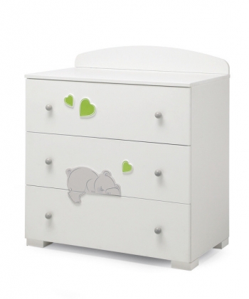 Тумба Erbesi Cucu — White Green (белый-зелёный)