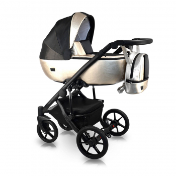 Коляска 2в1 BEXA AIR PRO — св.бежевый+черный