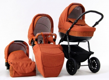 Коляска 3 в 1 Farfello Fortuna F-line — FL12 красный