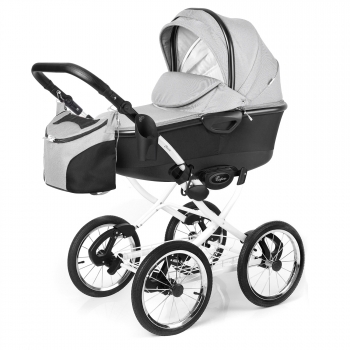 Коляска для новорожденных Esspero Classic Alu (шасси White) — Steel
