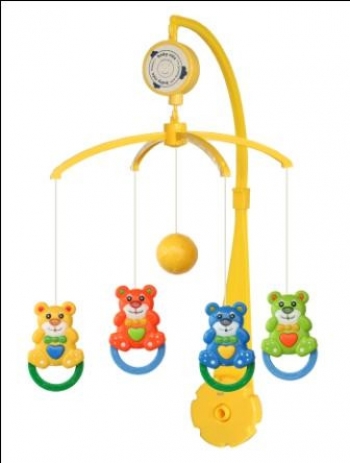 Музыкальная карусель Baby Mix — Мишутки пластик