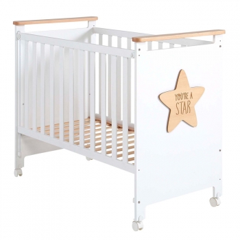 Кроватка 140x70 Micuna Baby Star Big — White/Waterwood