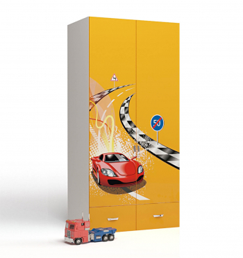 Шкаф 2х дверный ABC-KING FORMULA — оранж