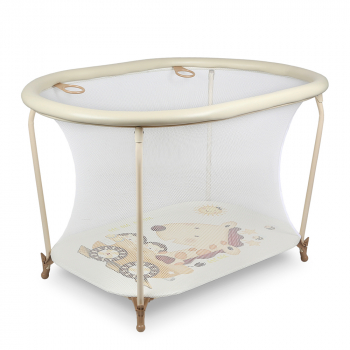 Манеж детский Globex Овал NEW — бежевый арт.110801