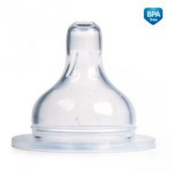 Соска для бутылочек с широким горлом Canpol EasyStart силикон., 1 шт, арт. 21/721, средний поток